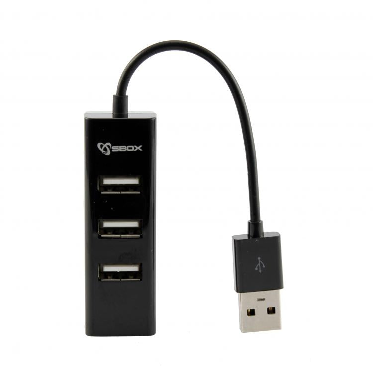 Sbox H-204 USB-концентратор на 4 порта, черный