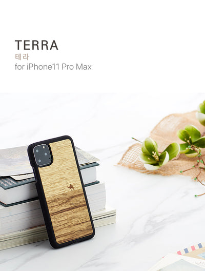 MAN&amp;WOOD SmartPhone case iPhone 11 Pro Max terra black