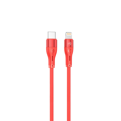 Силиконовый кабель Tellur Type-C к Lightning PD30W, 1 м, красный