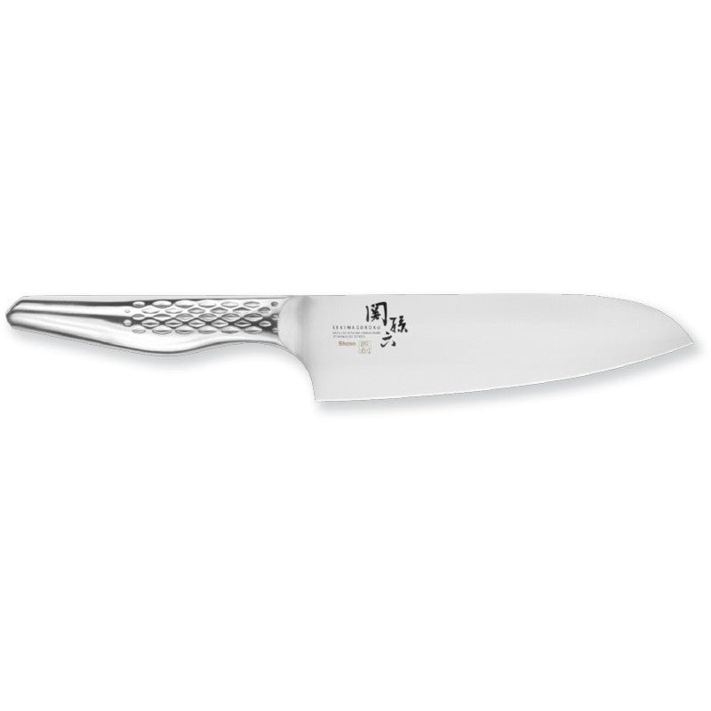Японский стальной нож KAI Seki Magoroku Shoso AB-5156 Santoku, клинок 16,5 см