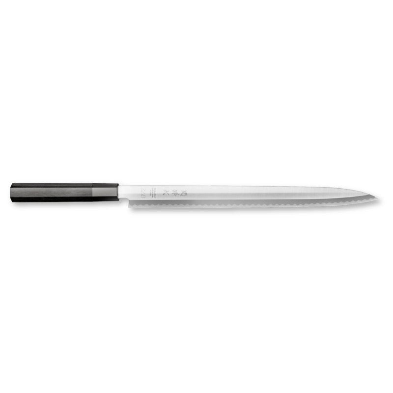 Japoniško plieno peilis KAI Seki Magoroku Yanagiba KK-0030 universalus, 30 cm ašmenys