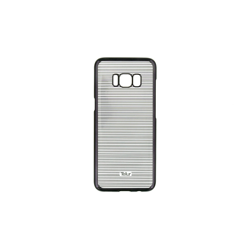Жесткий чехол Tellur Cover для Samsung Galaxy S8 Plus, черный с горизонтальными полосами 