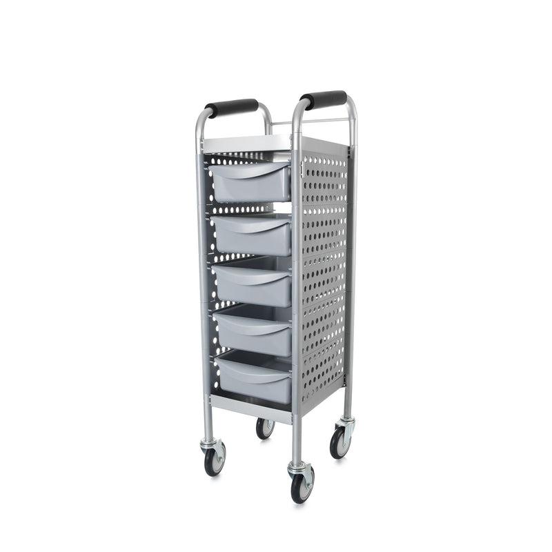 Labor Pro 5 Compartment Silver Hairdressing Trolley
