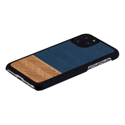 Чехол MAN&amp;WOOD для смартфона iPhone 11 Pro джинсовый черный
