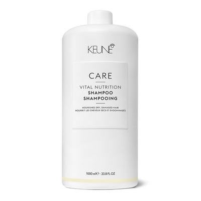 Keune CARE VITAL NUTRITION šampūnas sausiems, pažeistiems plaukams +dovana Previa plaukų priemonė