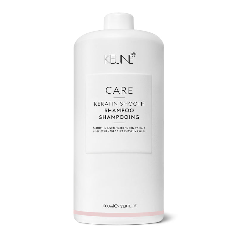 Keune CARE KERATIN SMOOTH šampūnas su keratinu +dovana Previa plaukų priemonė