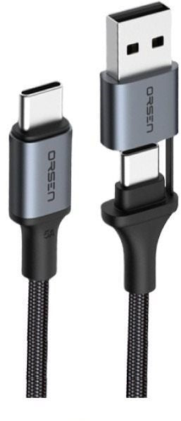 Orsen S8 2-в-1 USB и Type-C 5A 1,5 м черный