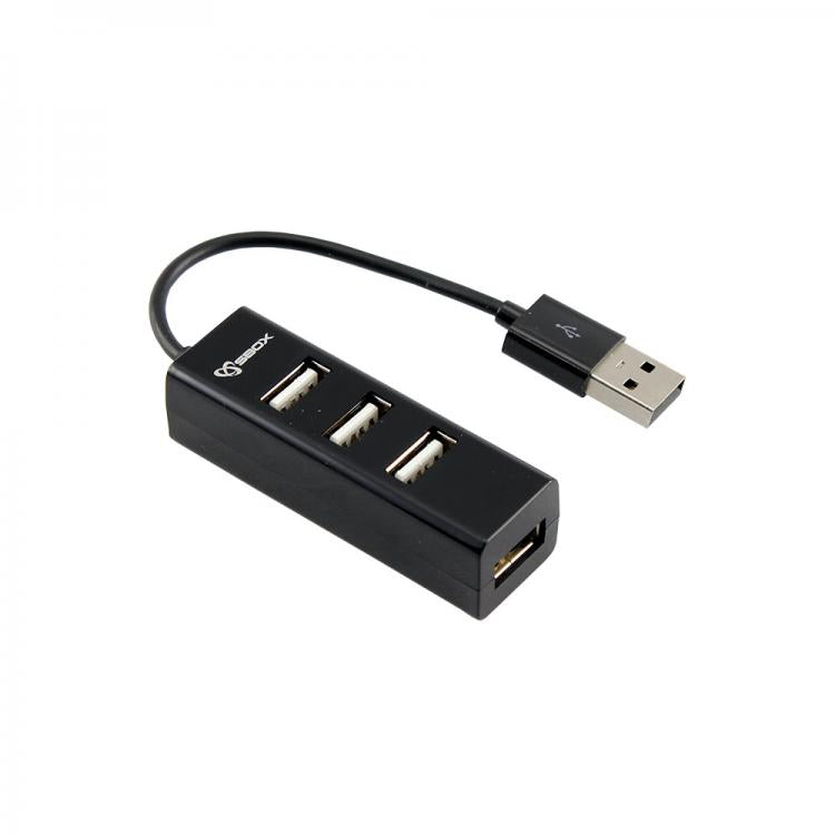 Sbox H-204 USB-концентратор на 4 порта, черный