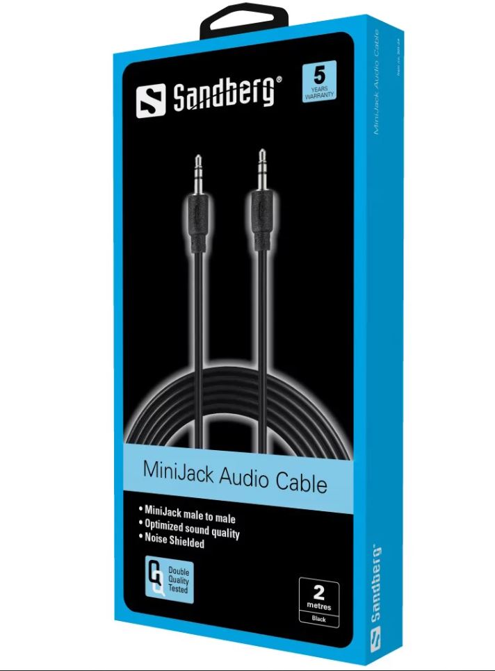 Sandberg 501-24 MiniJack Cable MM 2m 