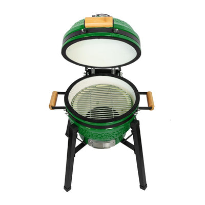 Kamado grill with accessories Zyle 39.8 cm, Starter, ZY16KSGRSET, green