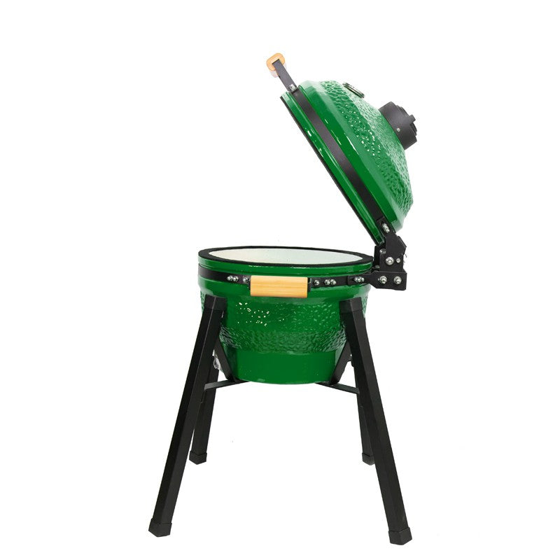 Kamado grill with accessories Zyle 39.8 cm, Starter, ZY16KSGRSET, green