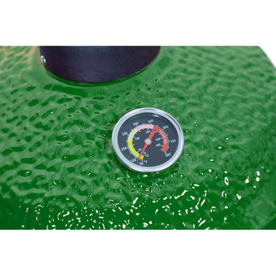 Kamado grilis su priedais Zyle 39,8 cm, Starter, ZY16KSGRSET, žalias