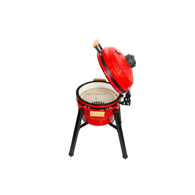 Kamado grill with accessories Zyle 39.8 cm, Starter, ZY16KSRDSET, red