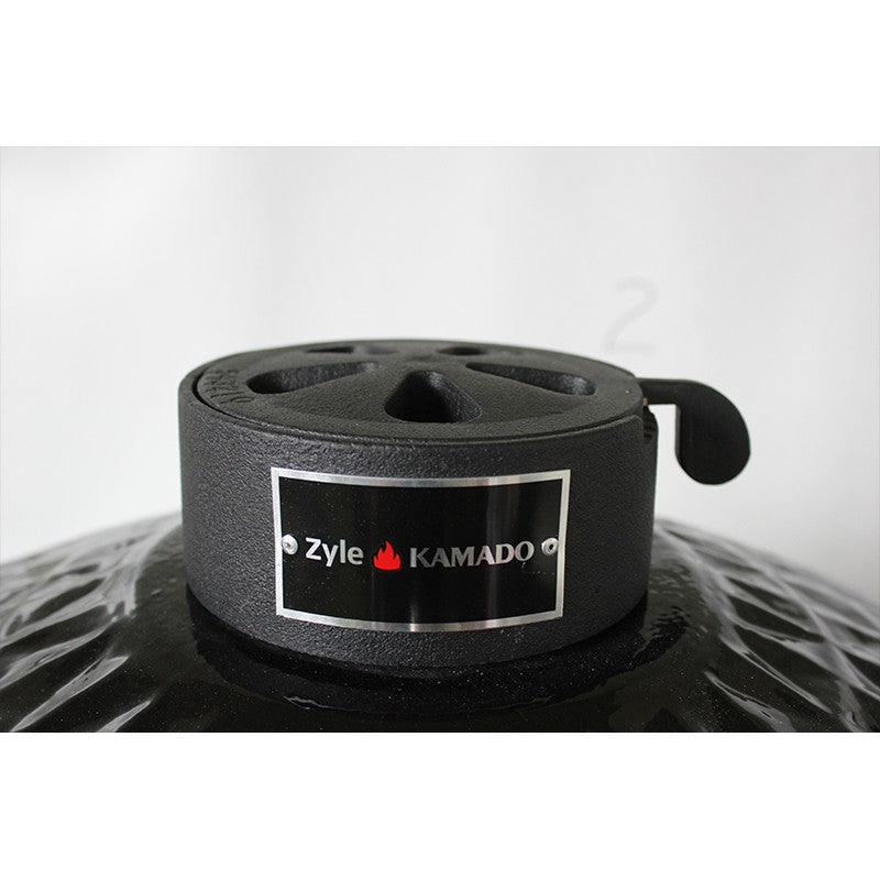 Kamado grill with accessories Zyle 62 cm, X Large Diamond, ZY24KSBLDISET, black 