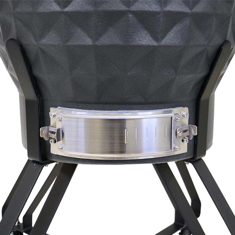 Kamado grill with accessories Zyle 62 cm, X Large Diamond ZY24KSMGDISET, matte gray