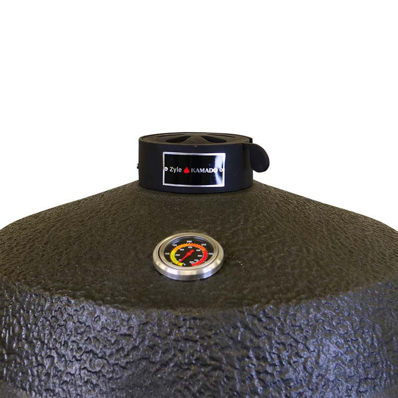 Kamado grill with accessories Zyle 66 cm, XX Large, ZY26KSMGSET, matte gray