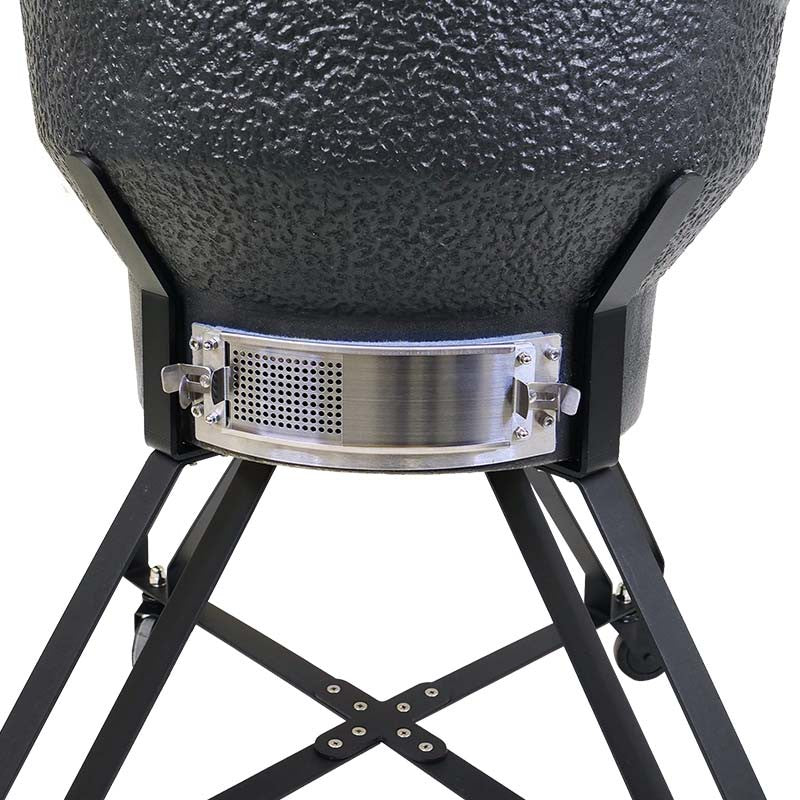 Kamado grill with accessories Zyle 66 cm, XX Large, ZY26KSMGSET, matte gray