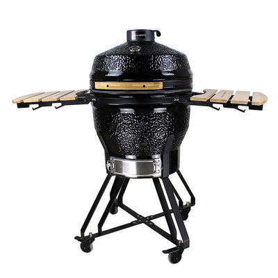 Kamado grill with accessories Zyle 56 cm, Large ZY22KSBLSET, black