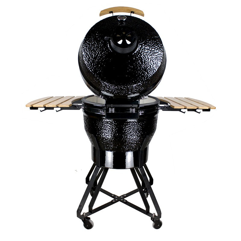 Kamado grill with accessories Zyle 56 cm, Large ZY22KSBLSET, black