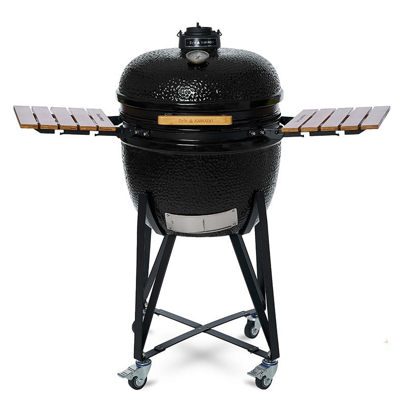 Kamado grill with accessories Zyle 62 cm, X Large ZY24BLSET, black