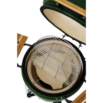 Kamado grill with accessories Zyle 62 cm, X Large ZY24GRSET, green