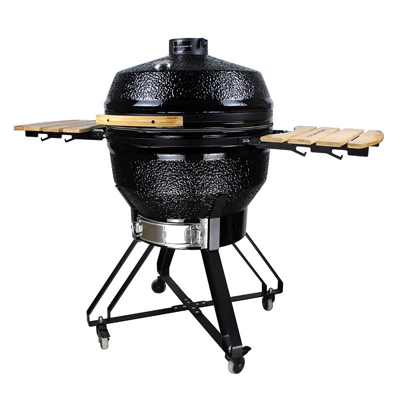 Kamado grill with accessories Zyle 66 cm, XX Large ZY26KSBLSET, black