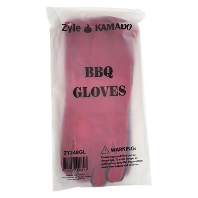 Zyle Kamado ZY248GL Термостойкие перчатки для гриля, красные