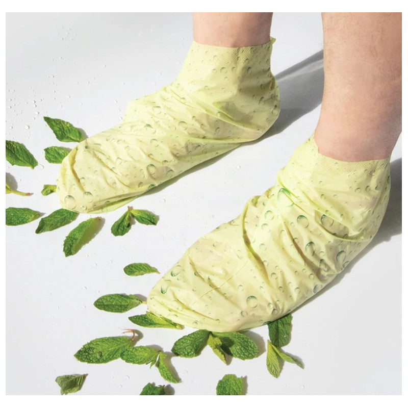 Маска для ног Voesh Refreshing Odor Treatment Socks VFC101MNT, интенсивно освежающая, для уставших ног и ступней, с экстрактом мяты, 1 пара носков, 20 мл