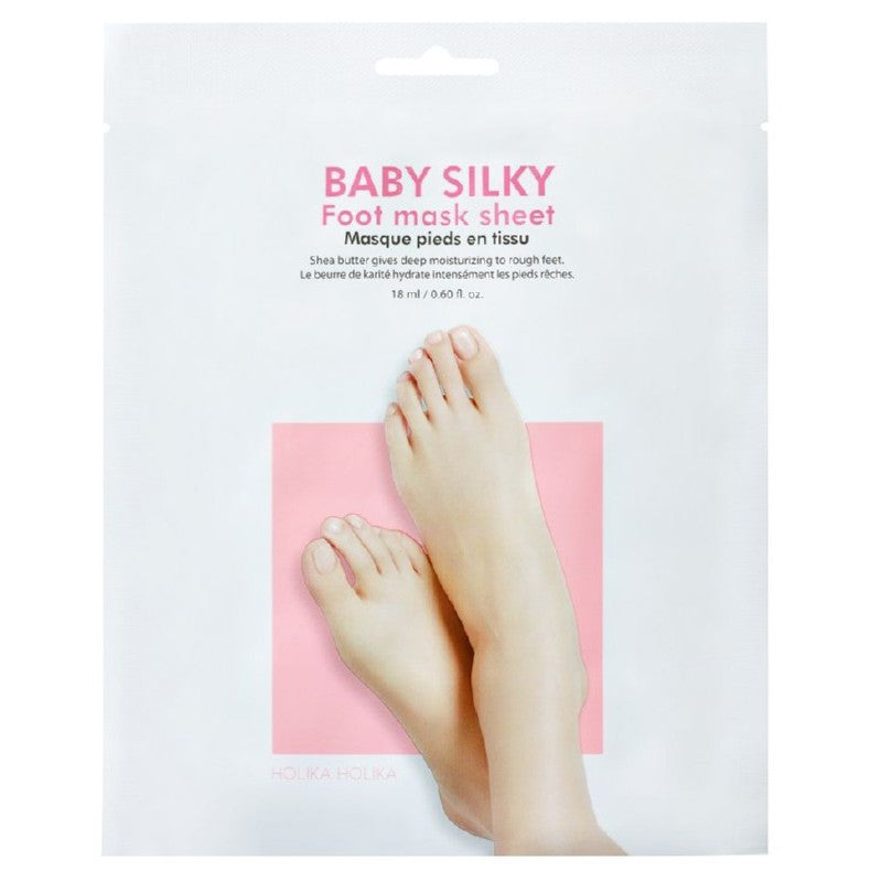 Маска для ног Holika Holika Baby Silky Foot Mask Sheet HH20011555, пропитанная маслом ши, 18 мл
