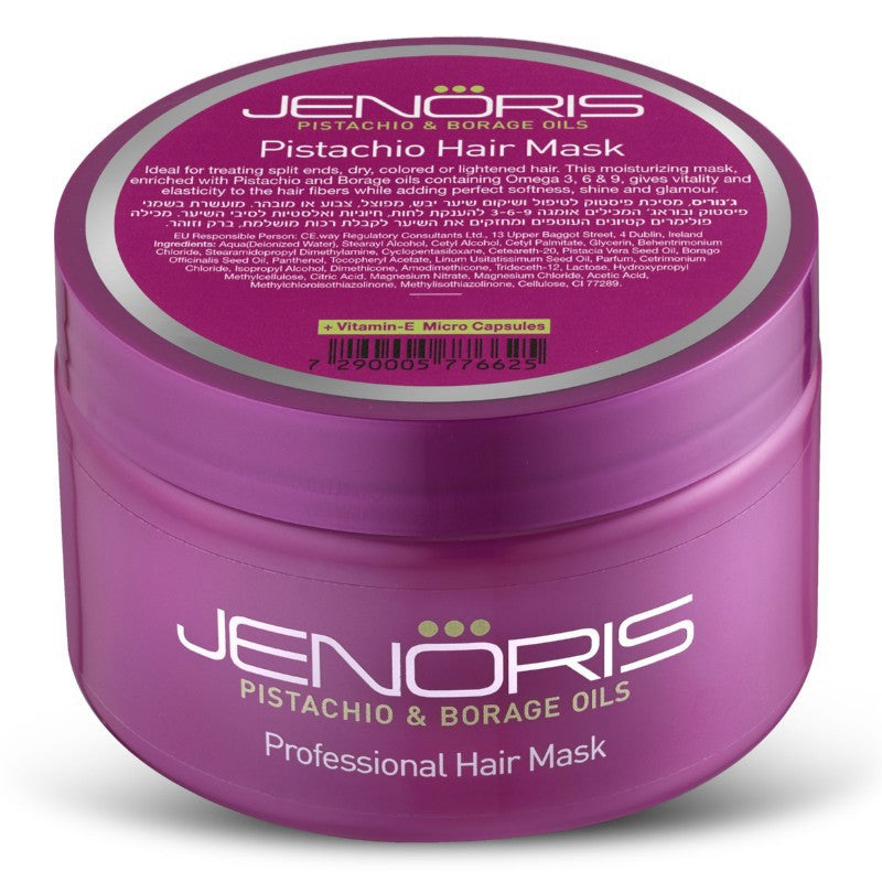 Kaukė plaukams Jenoris Professional Hair Mask su pistacijų aliejumi