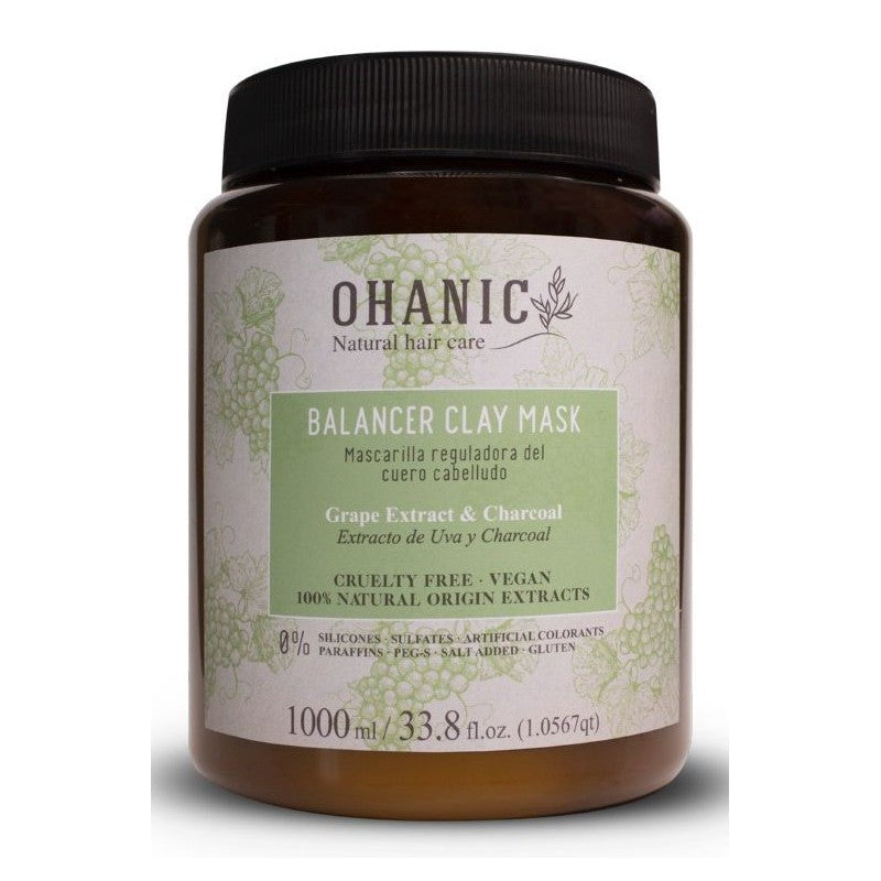 Mask for oily scalp Ohanic Clay Balancer Mask, 1000 ml OHAN15