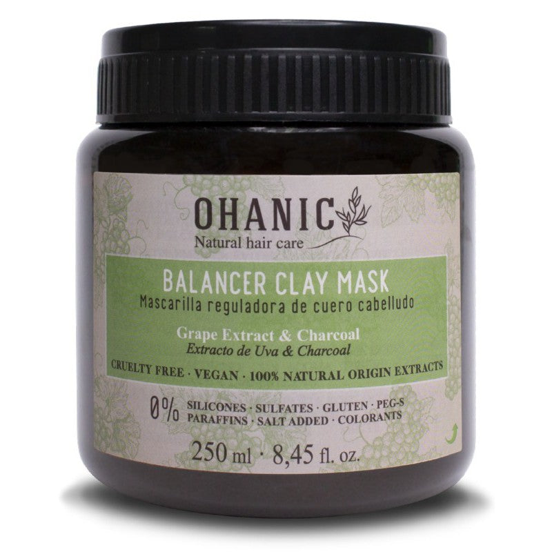 Kaukė riebiai galvos odai Ohanic Clay Balancer Mask, 250 ml OHAN20