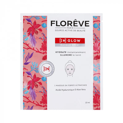 FLOREVE (IN) GLOW veido kaukė odos drėkinimui ir švytėjimui 23 ml