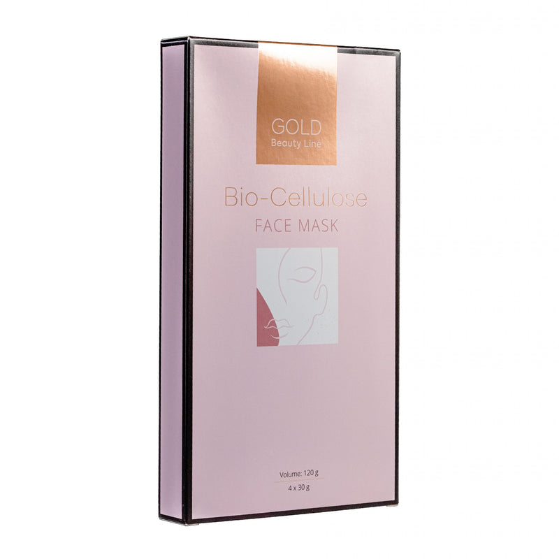 Gold Beauty Line Bio-Cellulose Sheet Face Mask 4 pcs + gift CHI Silk Infusion Silk for hair 