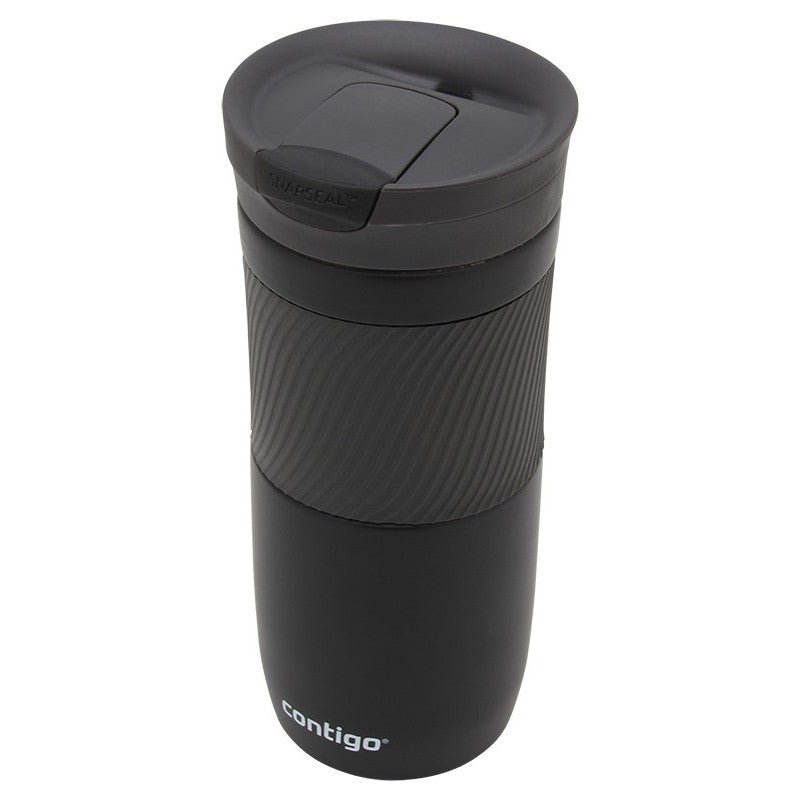 Travel thermos mug with vacuum insulation Contigo Byron Matte Black 470 ml CON2095663