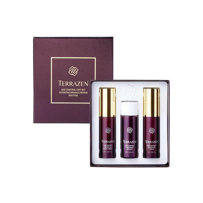 Travel face care set Terrazen Age Control Tiny Set TER86813, anti-aging skin care products, 3-piece