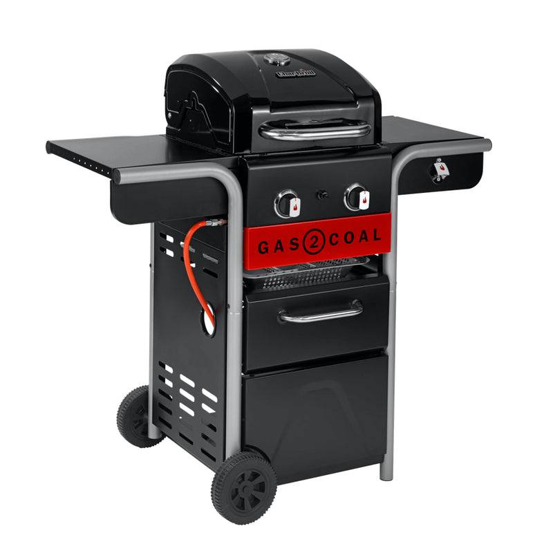 Charcoal-Gas two-burner grill Char-Broil Gas2Coal + various accessories as a gift 