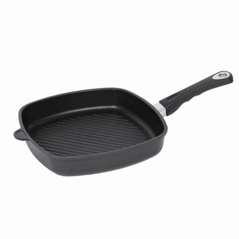 Frying pan AMT Gastroguss with grill surface, 28 x 28 cm, 5 cm AMT E285G-E-Z30-PL