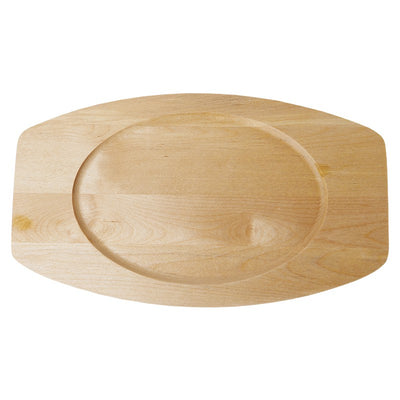 Чугунная сковорода с деревянным поддоном Zyle ZY124KI