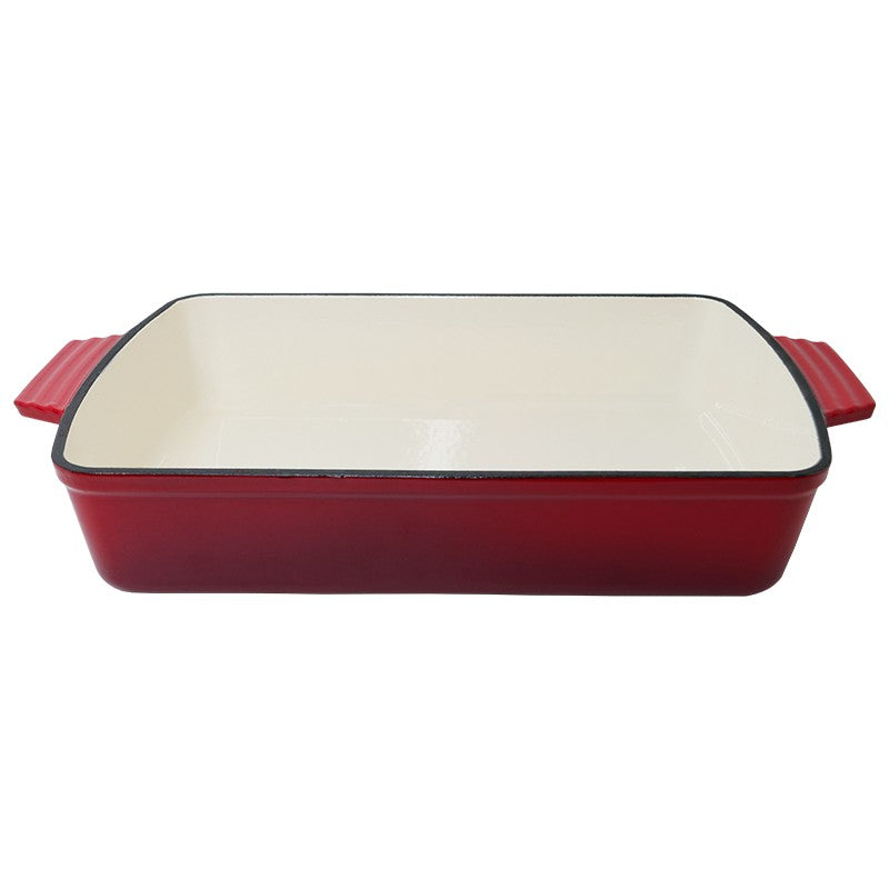 Square enameled cast iron frying pan Zyle, red, ZY140RKI