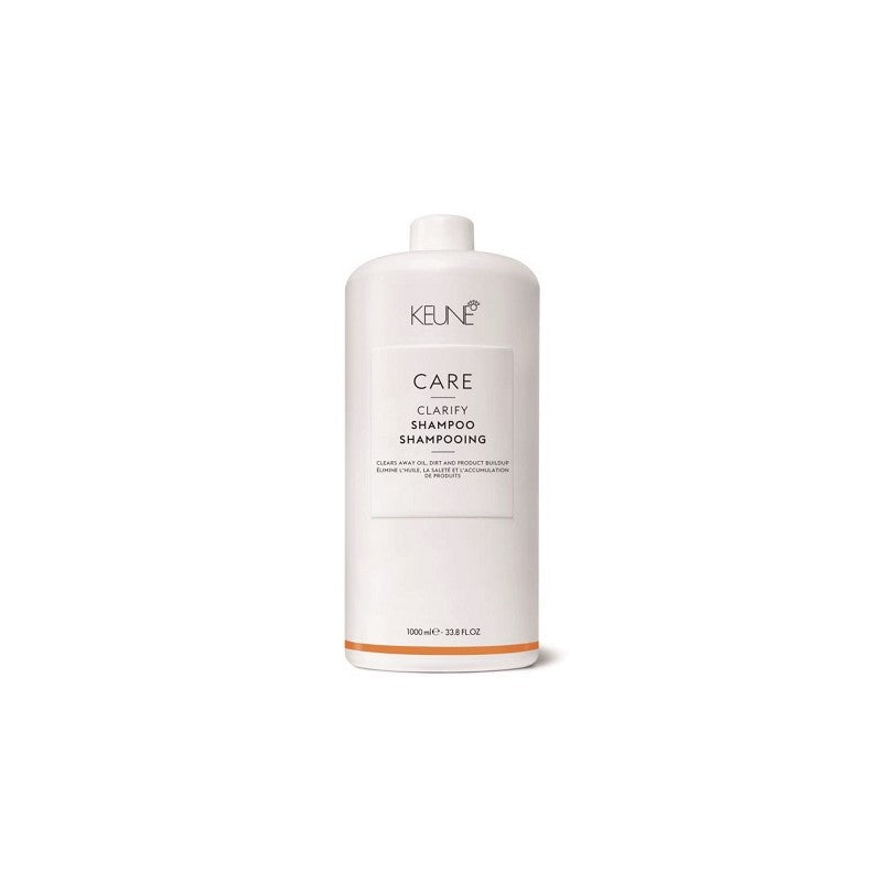 Keune Care Clarify Shampoo for deep hair cleaning, 1 l + gift Previa hair product