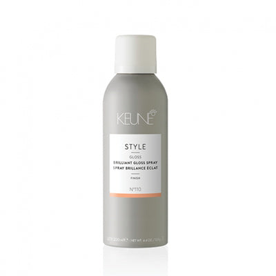 Keune STYLE BRILLIANT GLOSS light hair spray for a shiny effect + gift Previa hair product