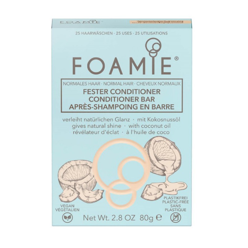 Кондиционер для жестких волос Foamie Bar Shake Your Coconuts, FMCBSC1, 80 г
