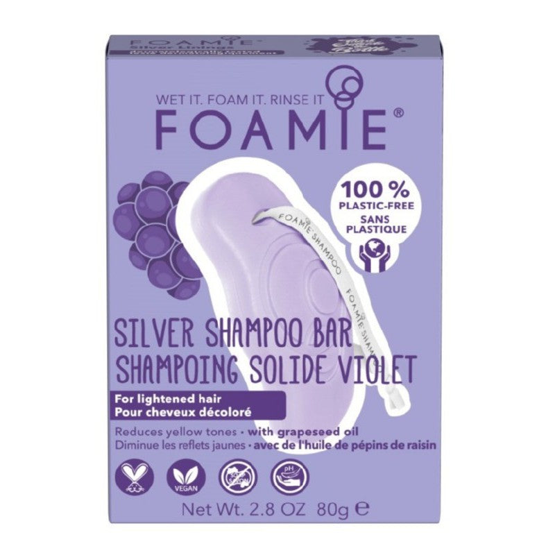 Kietasis šampūnas Foamie Shampoo Silver Linings FMSBSL2001, skirtas šviesiems, išsausėjusiems plaukams