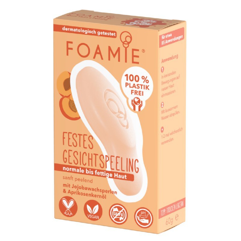 Solid face wash Foamie Exfoliating Face Bar More Than A Peeling FMFBMP1, exfoliating