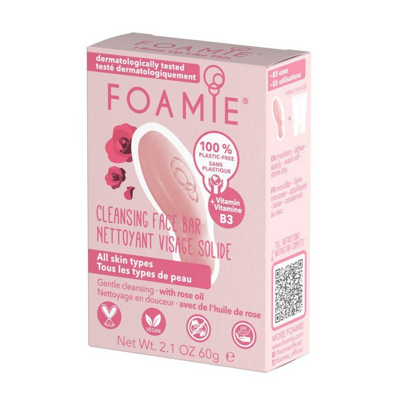 Solid Face Wash Foamie Face Bar I Rose Up Like This FMFBRW1, for all skin types