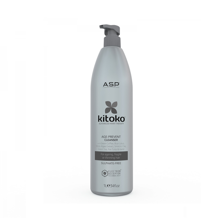 Kitoko AGE-PREVENT plaukus stiprinantis šampūnas 1 l