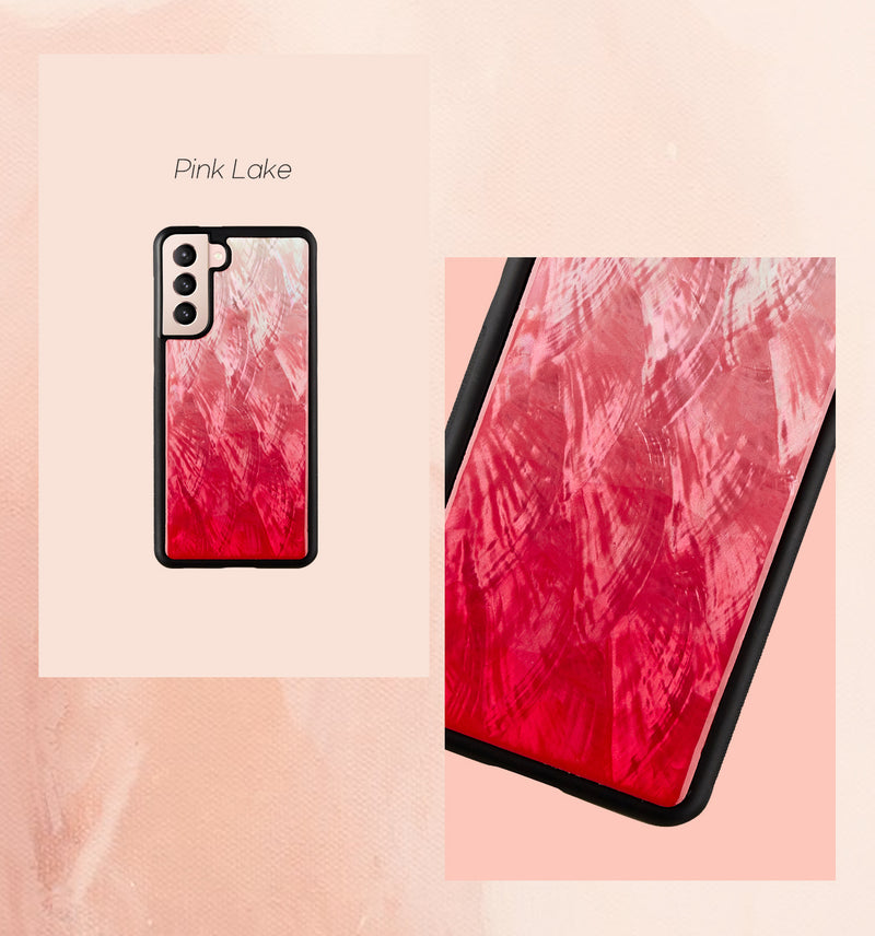 iKins case for Samsung Galaxy S21 pink lake black