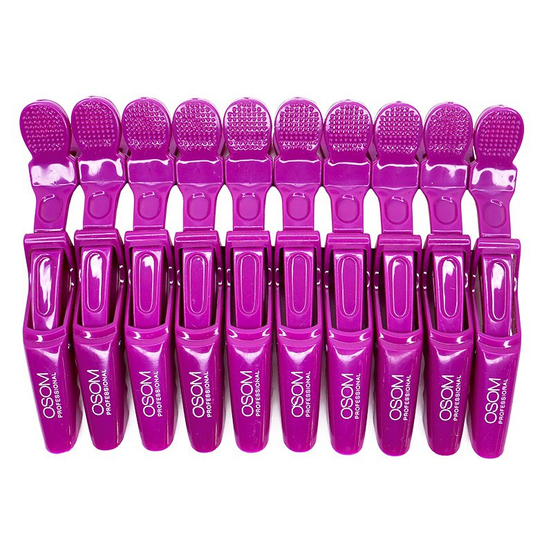 Заколки для волос Osom Professional Hair Clip OSOMPE06PURP, фиолетовый цвет, 10 шт.