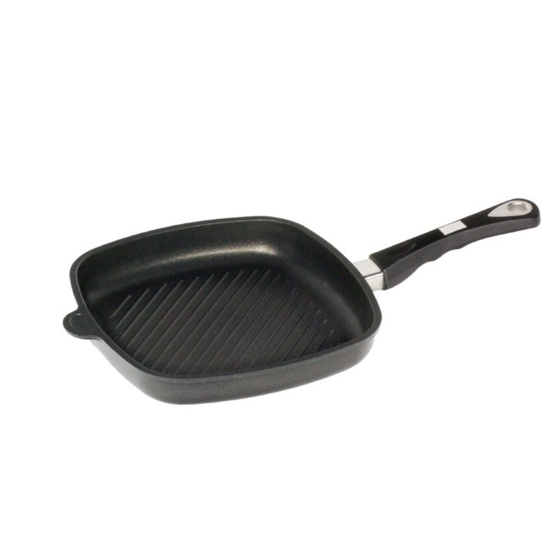 Square pan AMT Gastroguss with grill surface, 26 x 26 cm, 4 cm high AMT E264G-E-Z30-PL